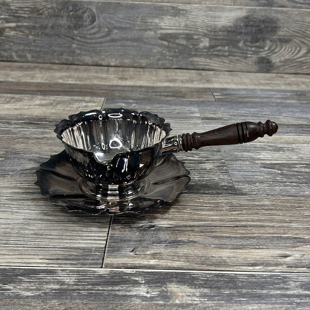 Lunt Sterling Silver Brandy Sauce Warmer Pot